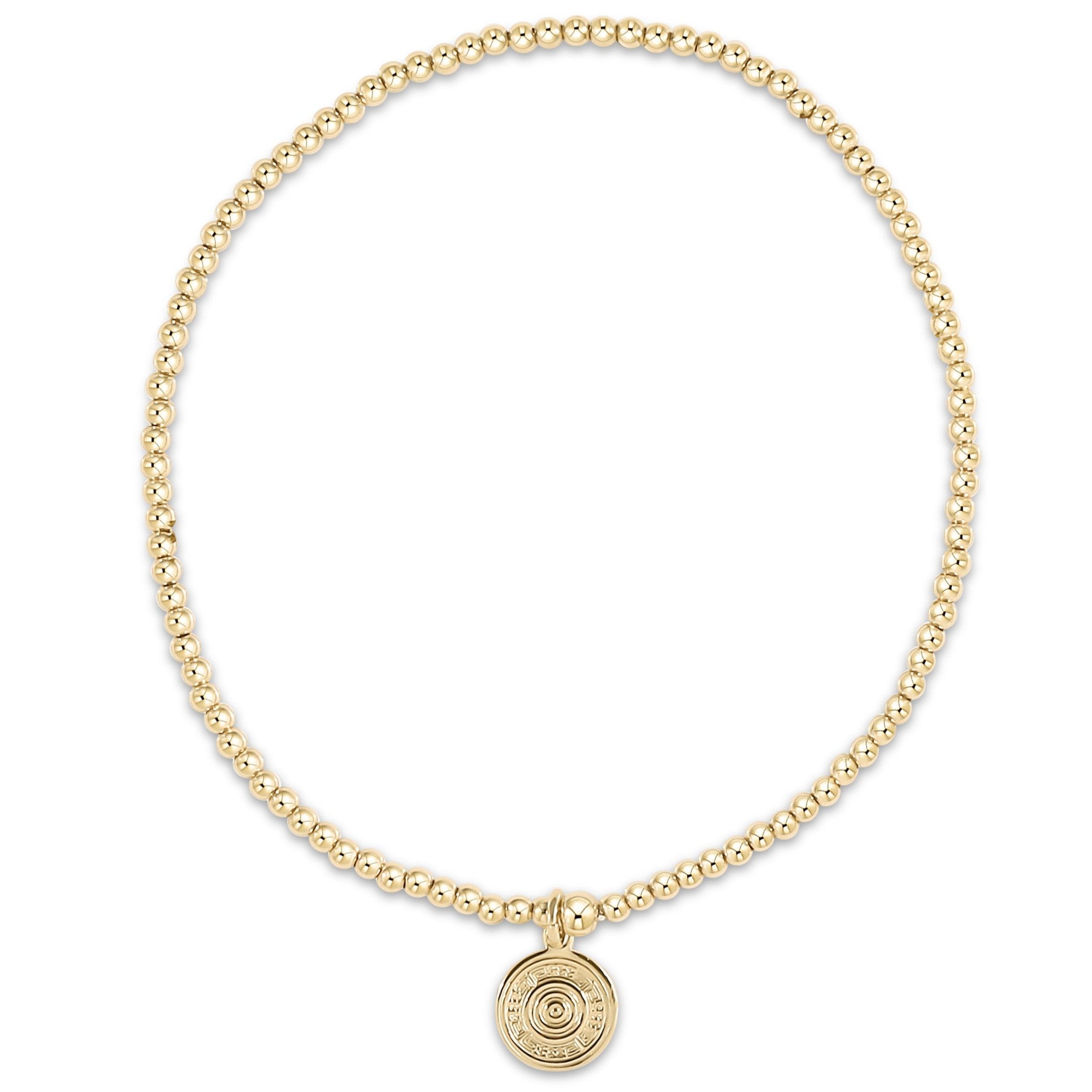 Athena Classic Gold Bead Bracelet, 2mm