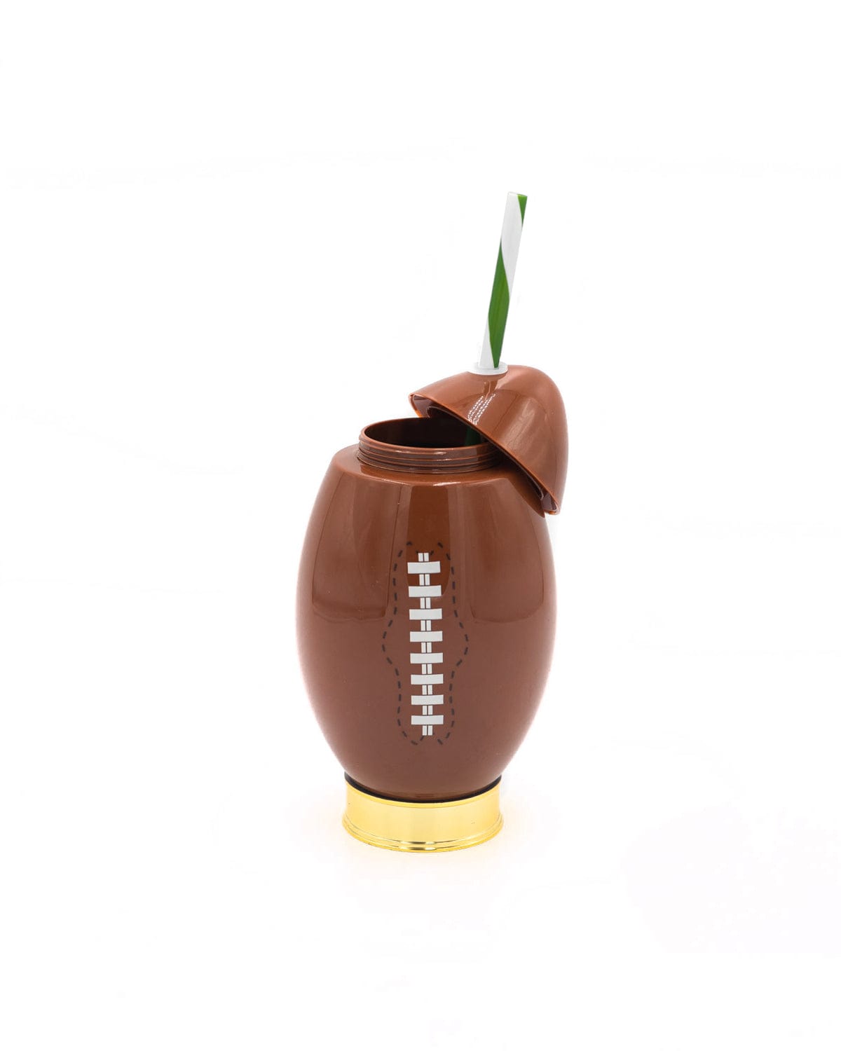 Football Sipper with Straw