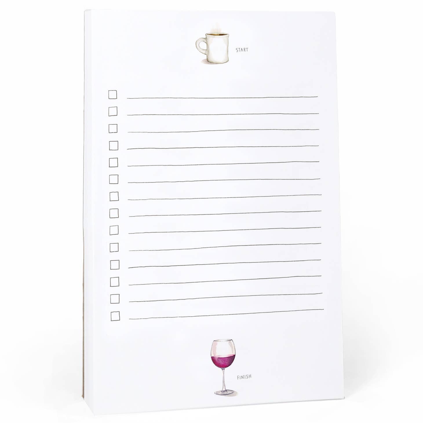 Lined Notepad, Wine & Coffee