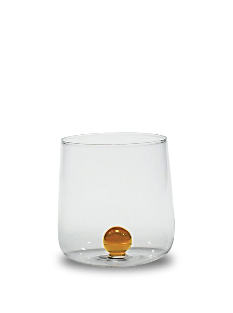 Bilia Glass Tumblers, Golden Yellow