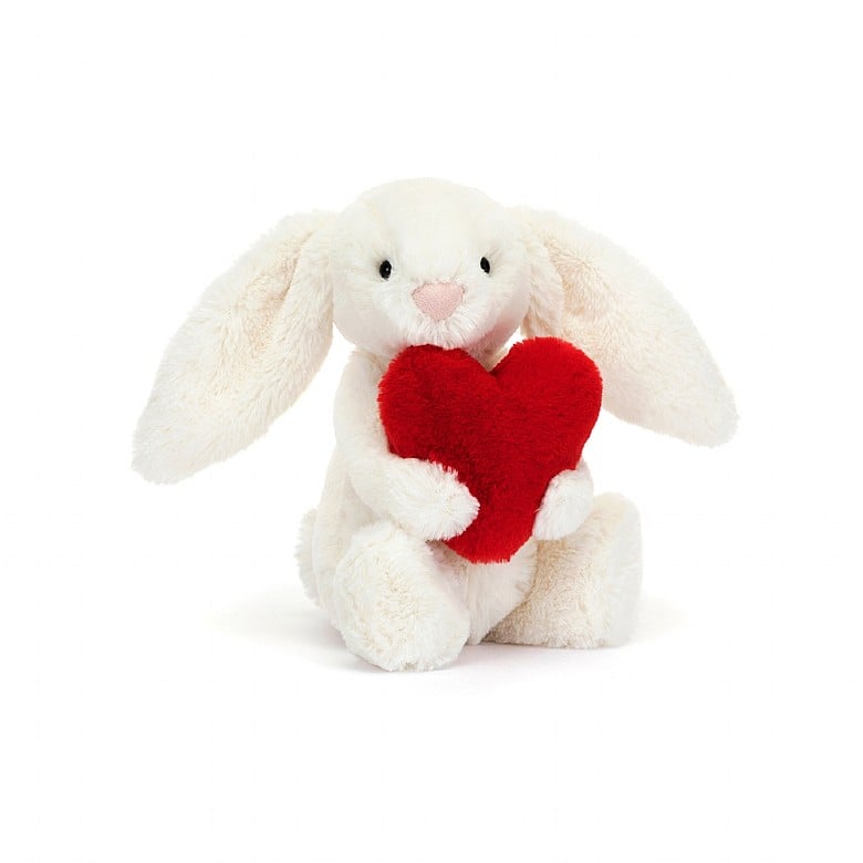 Bashful Red Love Heart Bunny, Little