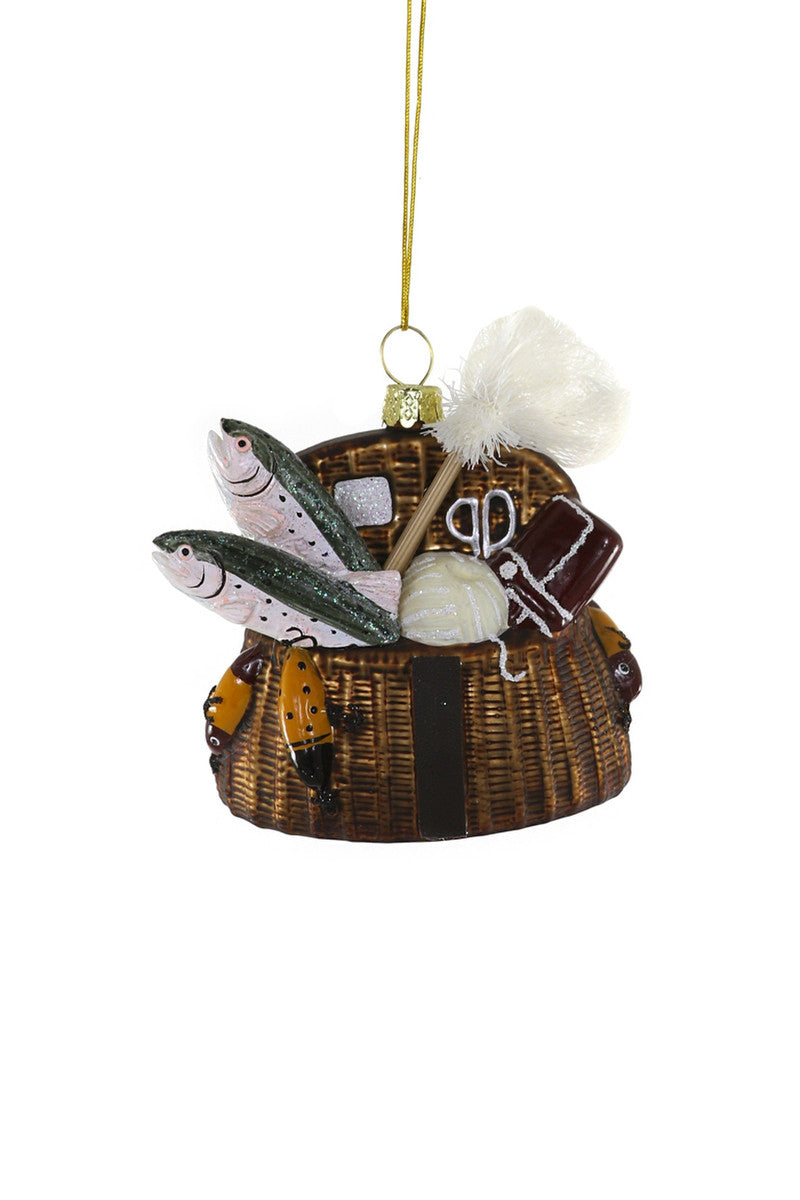 Vintage Fishing Creel Ornament