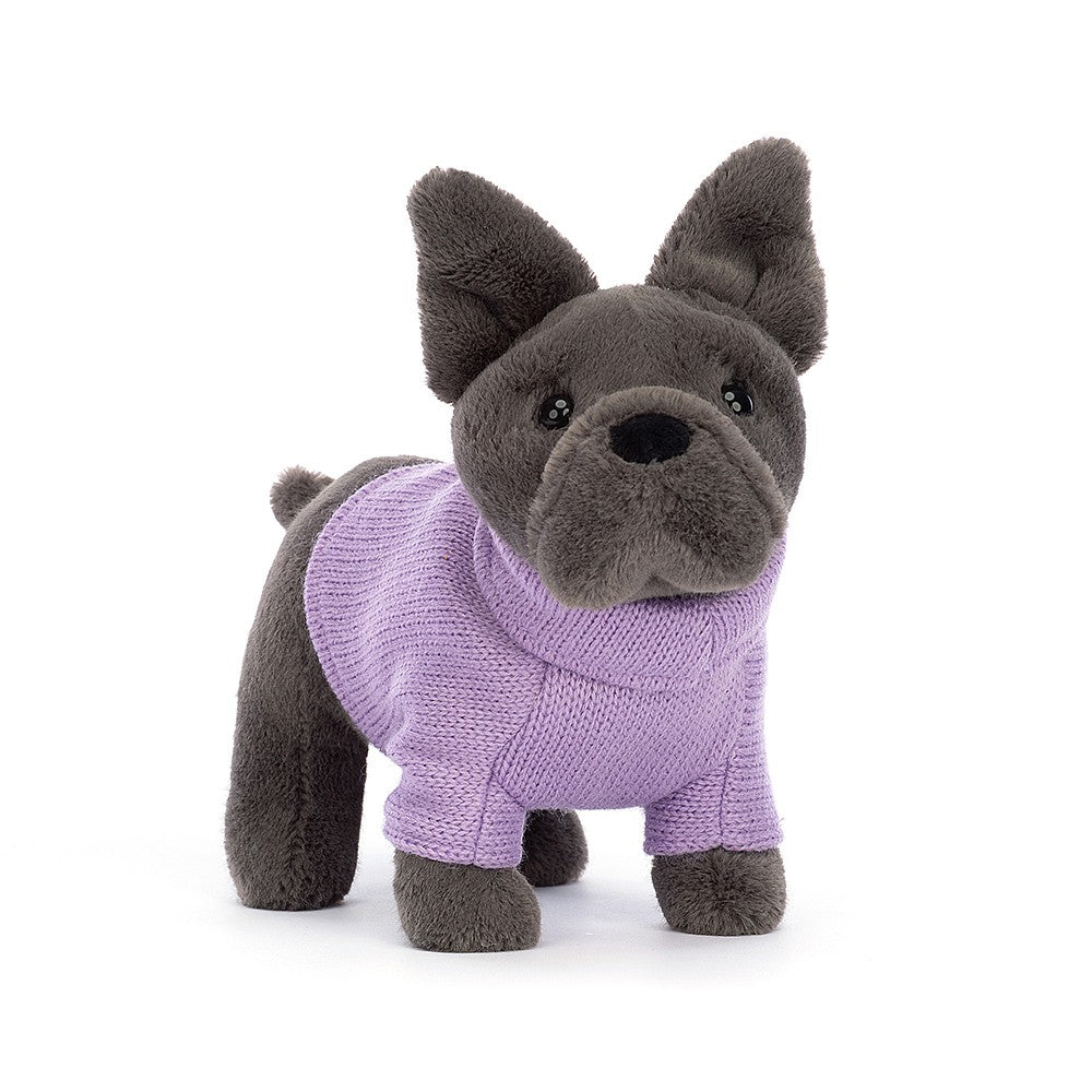 Sweater French Bulldog, Purple