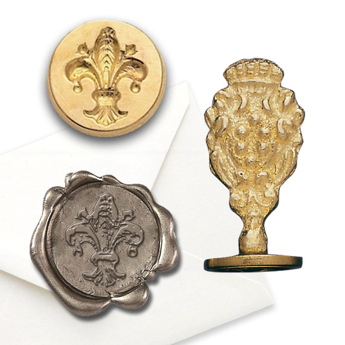 Brass Wax Seal, Fleur De Lis