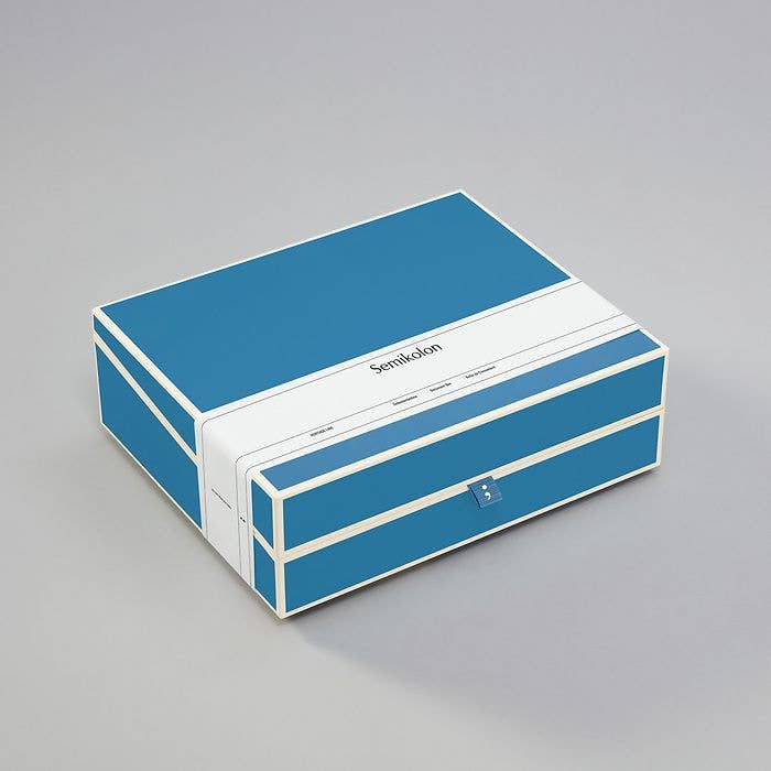A4 Document Box, Azzurro