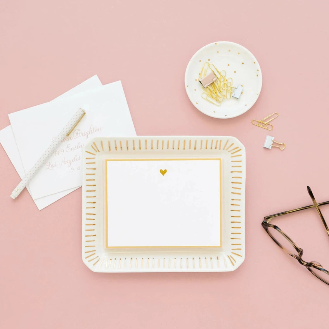 Ticking Stripe Trinket Tray