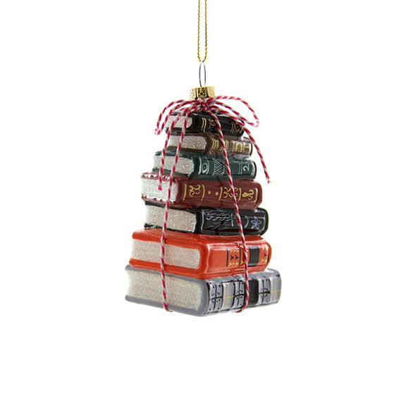 Traditional Stacked Books Ornament