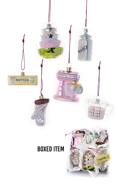 Kitchen Items Boxed Ornament Set (6)