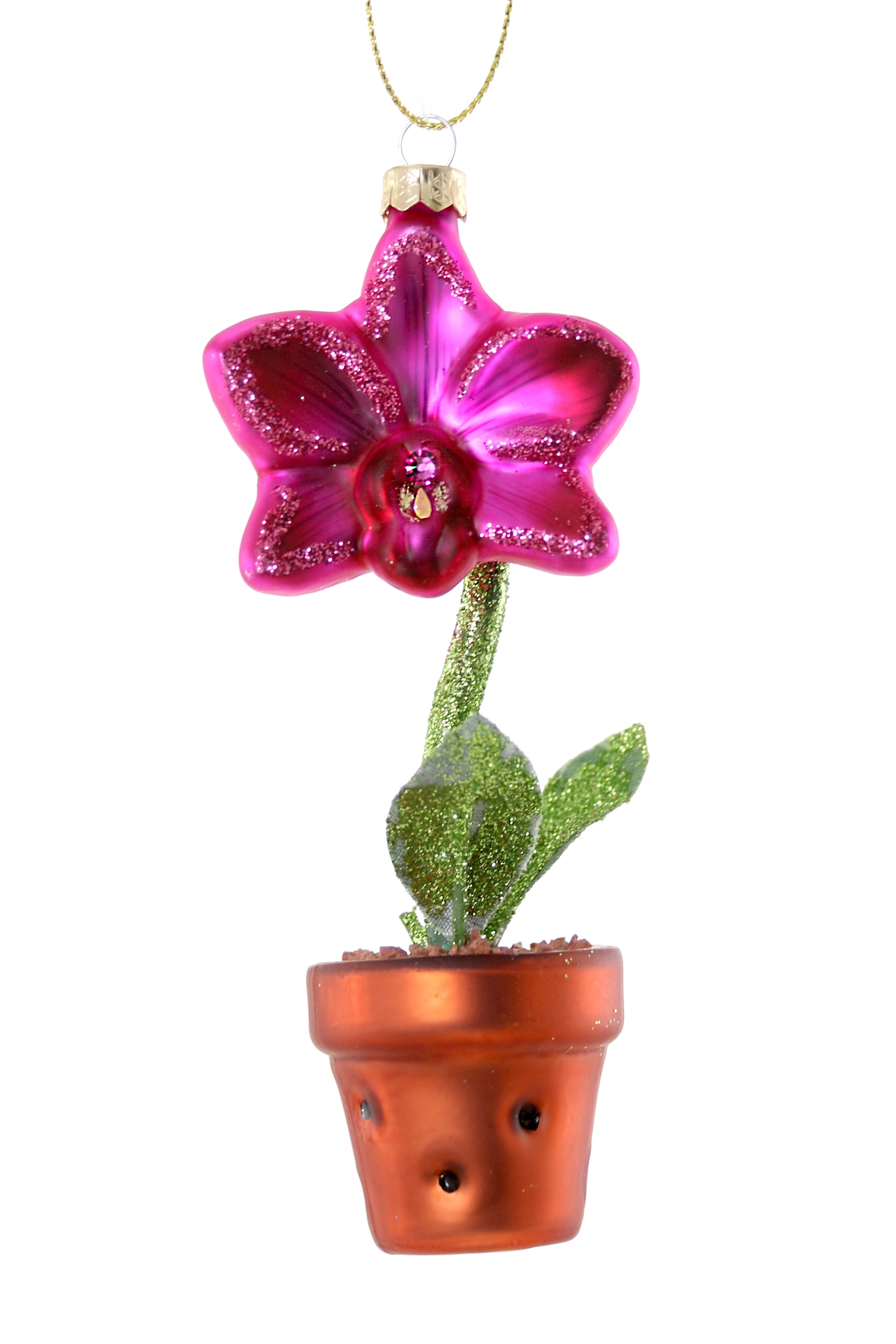 Single Potted Orchid Ornament