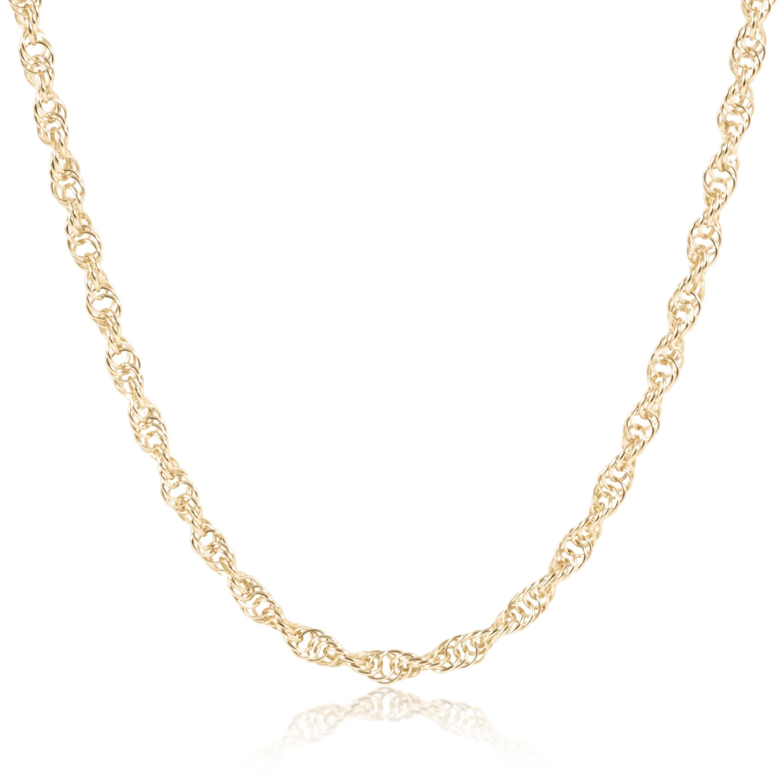 Rope Chain Choker Necklace, 15"