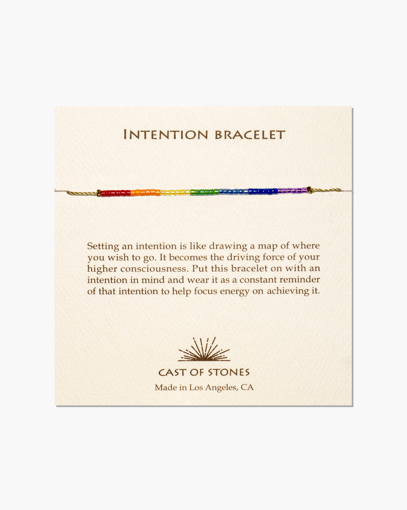 Intention Bracelet, Chakra Rainbow