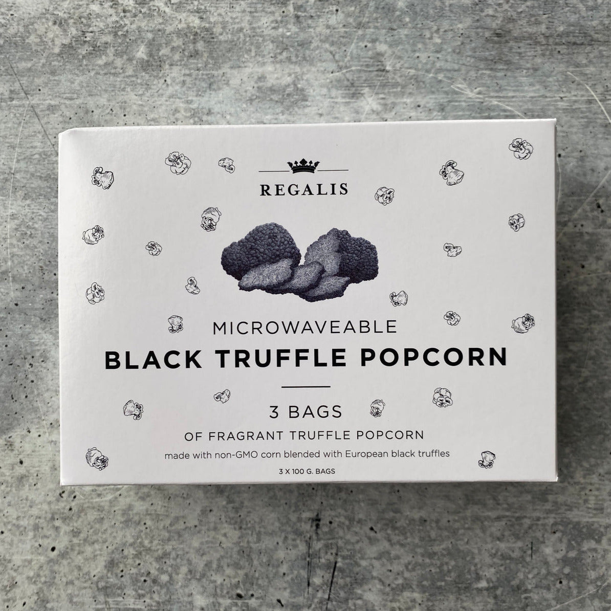 Microwavable Black Truffle Popcorn