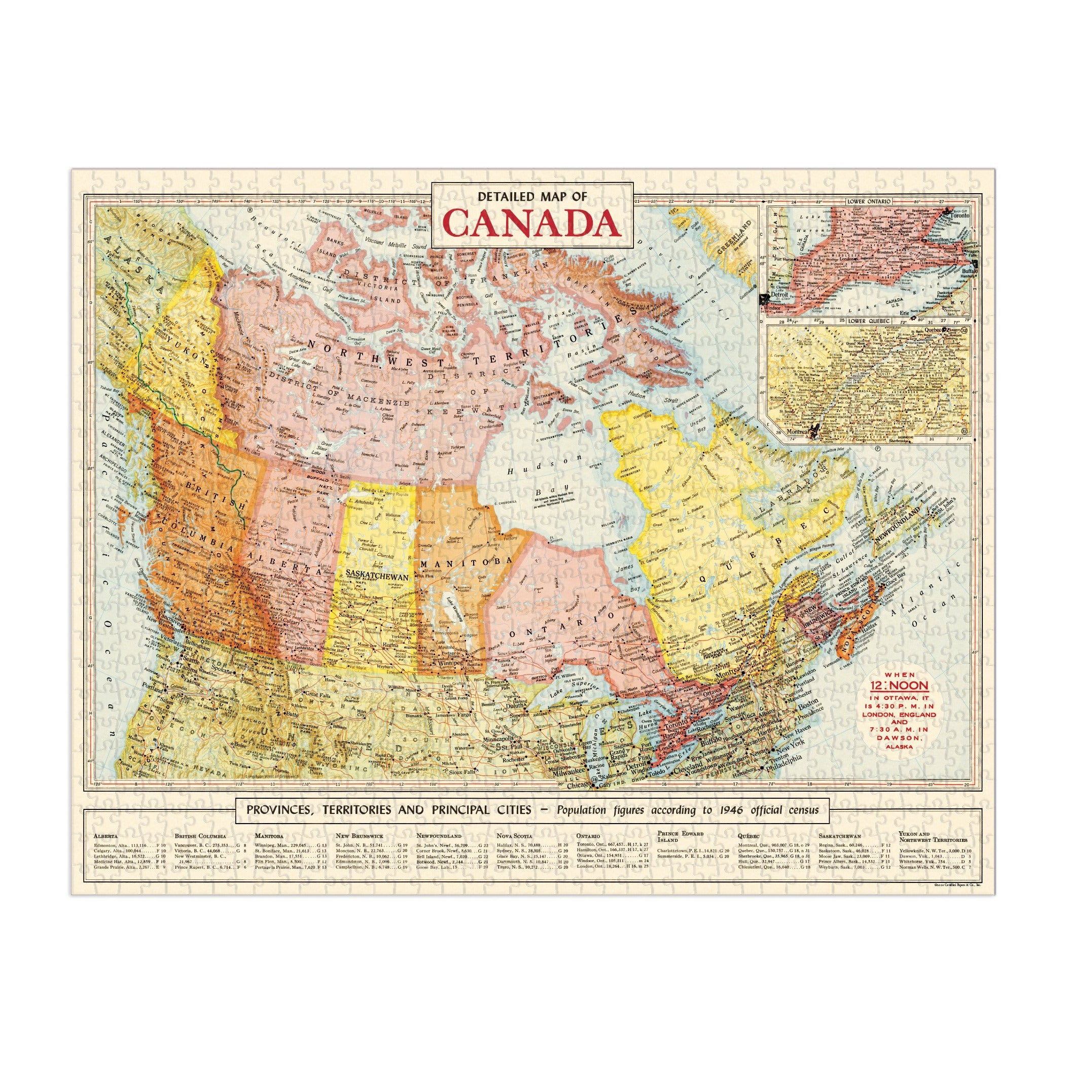Map of Canada 1000 Piece Puzzle